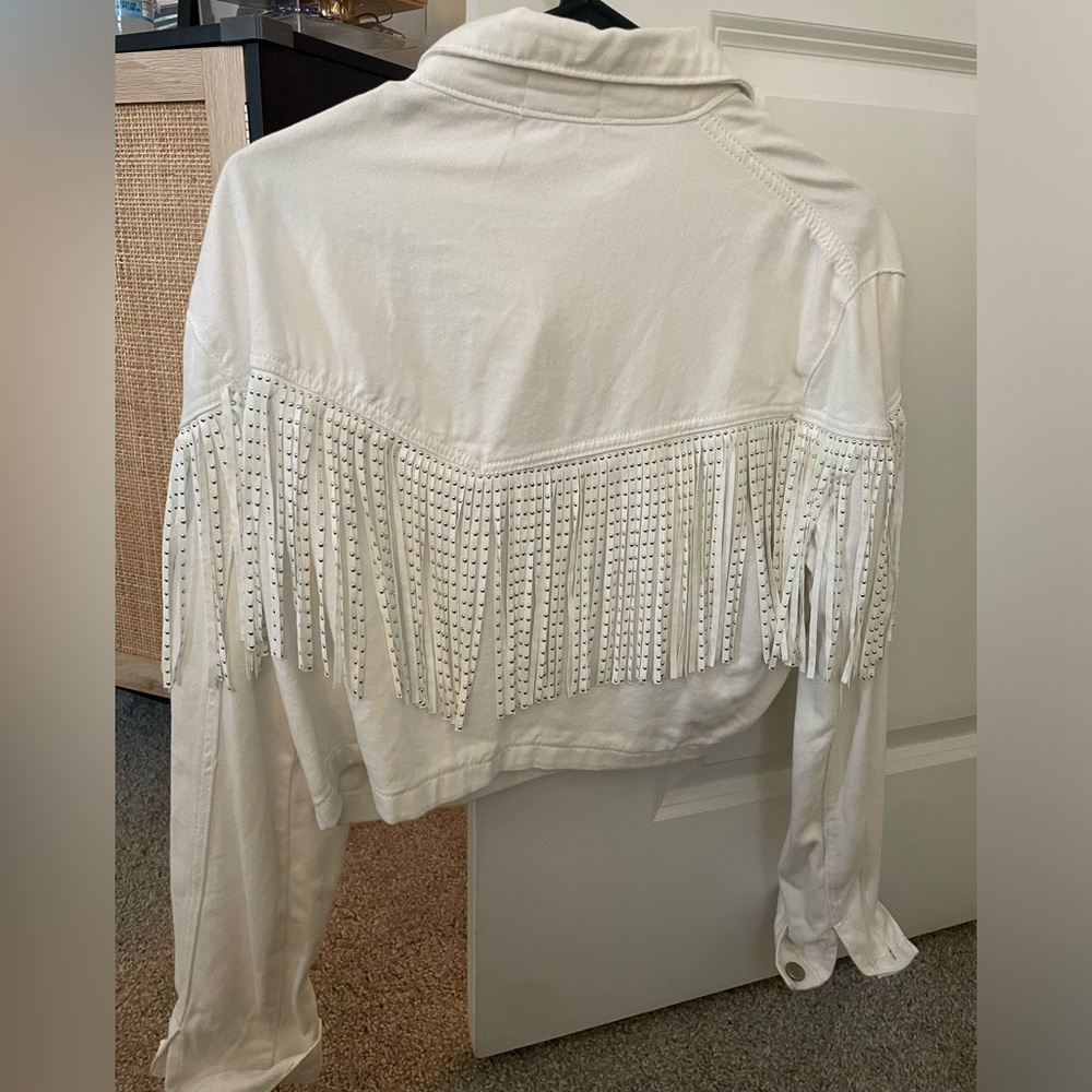 Vestique white jean jacket